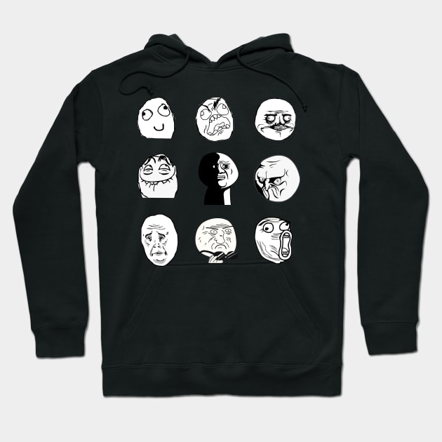 Rage Faces Pack Hoodie by FlashmanBiscuit